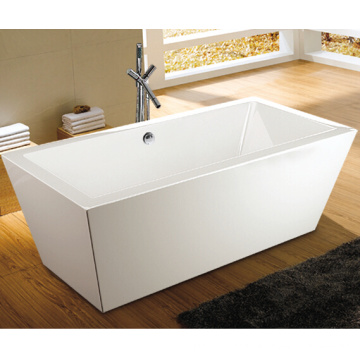 Baignoire autoportante en acrylique de style cubique